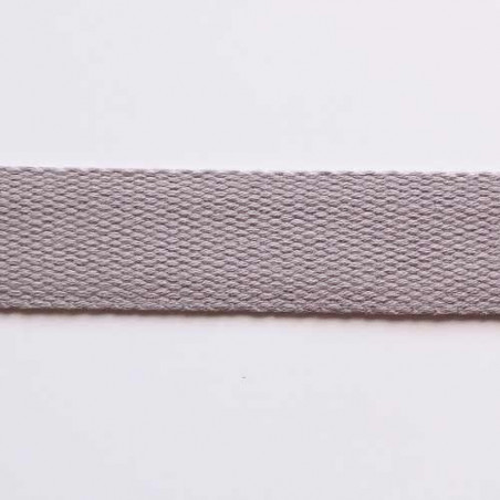 Sangle pour sac en coton 30 mm - gris mauve