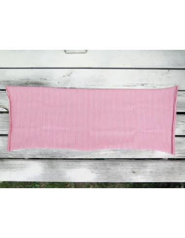 Coupons de tissu jersey rayé en coton - 20 x 50 cm