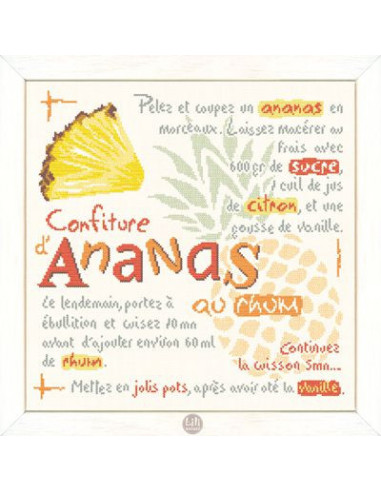 Lili Points - Fiche - Confiture d'ananas au rhum