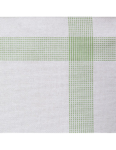Linge/torchon BONN blanc et vert Graziano
