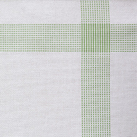 Linge/torchon BONN blanc et vert Graziano