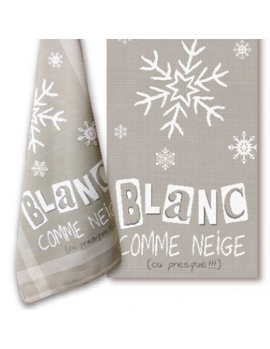 Lili Points - Blanc comme neige - Fiche de broderie au point de croix compté