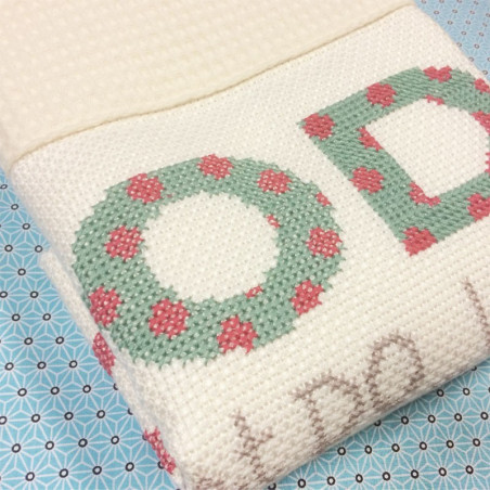 Lili Points - Plaid pour bébé - Fiche de broderie au point de croix compté