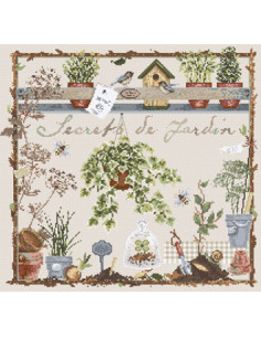 Madame La Fée - fiche de point de croix - Secrets de Jardin