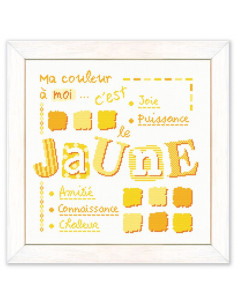 Lili Points - Fiche point de croix - Jaune