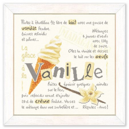 Lili Points - Fiche point de croix compté - La glace à la vanille