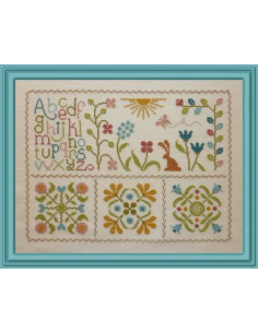 Jardin Privé - Fraicheur Printanière - Fiche point de croix compté
