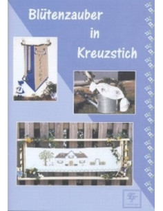 Brochure Stickdesign Blütenzauber in Kreuzstich