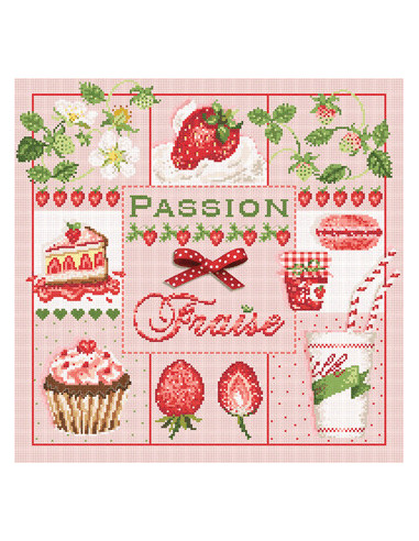 Madame La Fée - fiche de point de croix - Passion Fraise