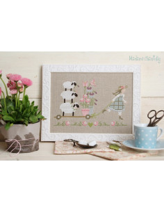 Madame Chantilly - Spring Delivery - fiche de point de croix compté