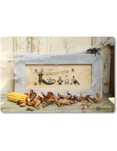 Madame Chantilly - Halloween mouses - fiche de point de croix compté