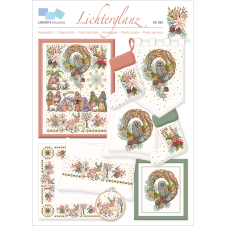 Lindner's Kreuzstiche - Lichterglanz - ABC - fiche point de croix