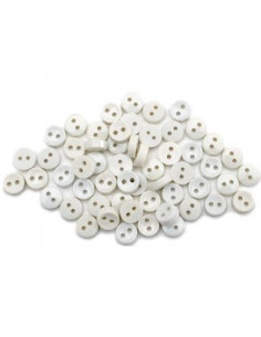 Lot de boutons Dress It Up - Tiny White Buttons
