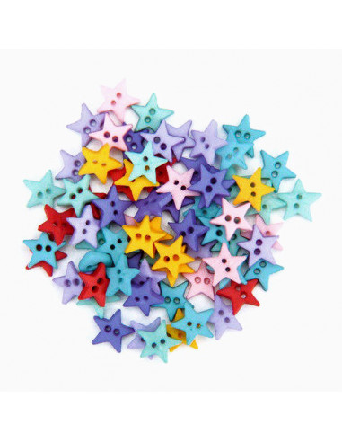 Lot de boutons Dress It Up - Micro Mini Stars Flirt