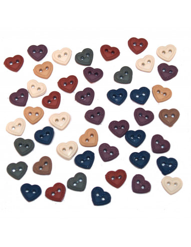 Lot de boutons Dress It Up - Mini Stitched Hearts