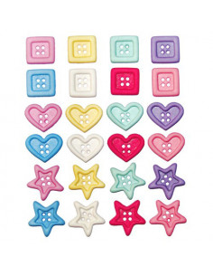 Lot de boutons Dress It Up - Chunky Shapes
