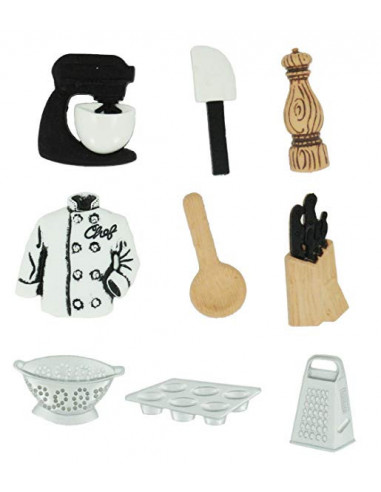 Lot de boutons Dress It Up - The Master Chef