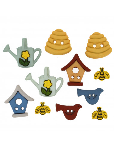 Lot de boutons Dress It Up - The Birds And The Bees