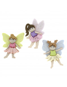 Lot de boutons Dress It Up - Flower Fairies