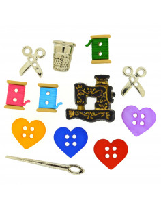 Lot de boutons Dress It Up - For The Love Of Quilting