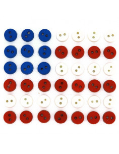 Lot de boutons Dress It Up - Tiny Patriotic Buttons