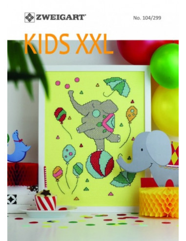 Brochure Zweigart - Kids XXL - motifs en broderie traditionnelle
