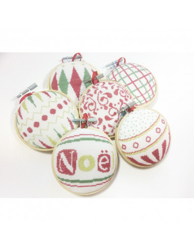 Lili Points - Les Boules de Noël 2 - Fiche de broderie au point de croix compté