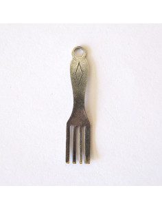 Charm / breloque, fourchette argentée de 30 mm