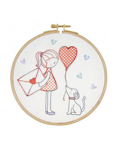 La lettre d'amour - Kit broderie pour enfants DMC