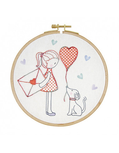 La lettre d'amour - Kit broderie pour enfants DMC