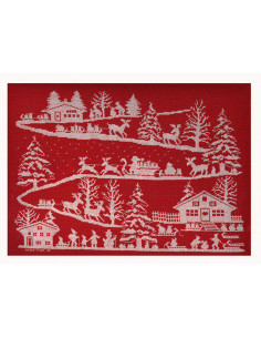 La descente du Père-Noël - Nicole Fuhr - broderie