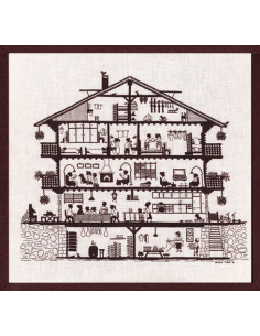Mon chalet - Nicole Fuhr - broderie