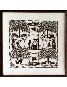 La Vache - Nicole Fuhr - broderie