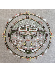 La Basse-cour 2 - Nicole Fuhr - broderie