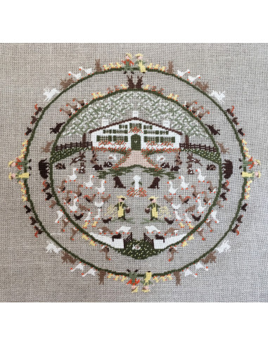 La Basse-cour 2 - Nicole Fuhr - broderie