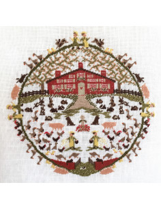 La Basse-cour 1 - Nicole Fuhr - broderie