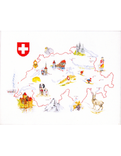 La Suisse - Kit broderie point de croix
