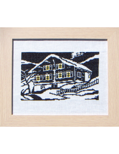 Chalet en hiver - CollecXion du Chalet - Kit point de croix