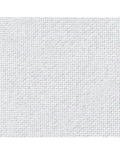 Toile Zweigart Aïda 7 blanc cassé irisée