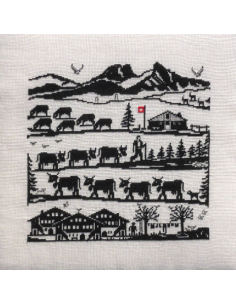 CollecXion du Chalet - Poya - Kit de point de croix compté