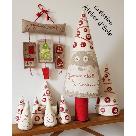 L'Atelier d'Éole - Les petits sapins de Noël - kit de couture