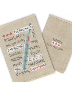 Lili Points - Semi-kit - Carnet de santé "Thermomètre"