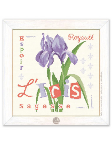 Lili Points - Fiche point de croix - L'Iris