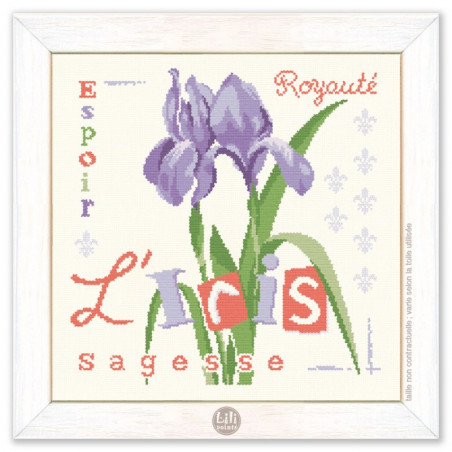 Lili Points - Fiche point de croix - L'Iris