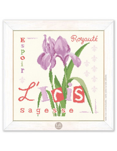 Lili Points - Fiche point de croix - L'Iris