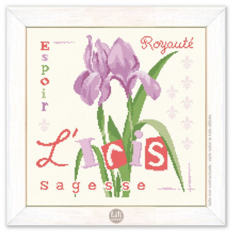 Lili Points - Fiche point de croix - L'Iris