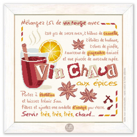 Lili Points - Fiche point de croix compté - Le Vin Chaud