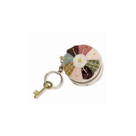 Kit de Patchwork - Happy Quilt - Porte-clé rond    