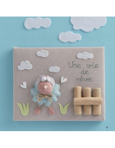 Livre - Tableaux en feutrine - Bestiaire en couture créative
