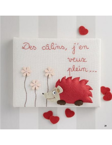Livre - Tableaux en feutrine - Bestiaire en couture créative